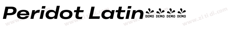 Peridot Latin字体转换